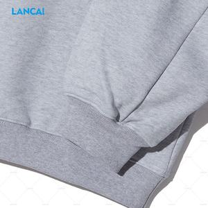 Fabricante de ropa de marca privada personalizada para mujer de gran tamaño 100% algodón 320Gsm Terry Plain Solid Pullover sudaderas - Product Image 6