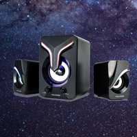 Altavoz para Juegos con Luz Intermitente RGB de 7 Colores, Microlab U270 Phenix, Altavoz Bluetooth, Altavoz para Computadora de Escritorio