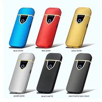 Vente en gros USB rechargeable double arc briquet électronique meilleur coupe-vent coupe-vent pour l'utilisation de cigarettes emballé boîte cadeau pour coffrets cadeaux
