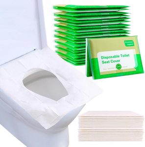 Usine En Gros 10 Pcs Écologique Biodégradable Pour Voyage Gym Hôtel Utiliser Papier Jetable Siège De <span class=keywords><strong>Toilette</strong></span> Couvre - Product Image 1