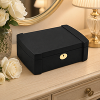 Boîte de rangement pour parfums en bois haut de gamme, boîte en bois d'ébène, logo personnalisé, emballage cadeau de luxe Ramadan Mubarak