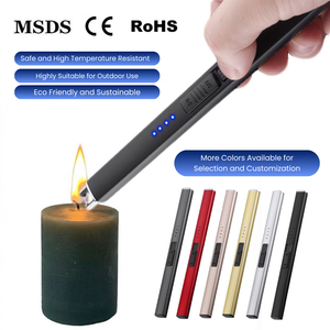 Biểu Tượng Tùy Chỉnh Và Bao Bì Loại C USB Có Thể Sạc Lại Bật Lửa Điện Windproof Sử Dụng Điện Có Thể Sạc Lại Ánh Sáng Nhà Bếp - Product Image 1