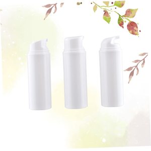 Flacon cylindrique vide de luxe pour crème visage cosmétique, en plastique PP, avec impression sérigraphique blanche, pour produits de soin de la peau - Product Image 4