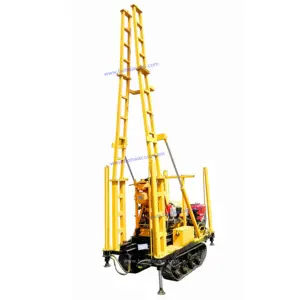 Hydraulic Driven Crawler Based Mine Drilling Rig with Drill Mast for Water Well/Civil Engineering Drilling