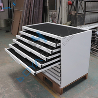 Solutions pour salles d'exposition de pierre Boya, présentoirs pliables modernes en métal pour carreaux de pierre, marbre, céramique