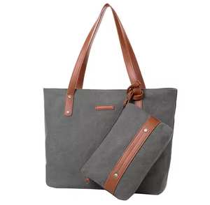 Grand sac fourre-tout en toile de coton pour femmes, sac de courses personnalisé avec logo - Product Image 6