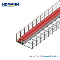 Hdmann - Plateau porte-câbles en treillis métallique en acier inoxydable 304, homologué ABS, traité à l'acide, pour centre de transformation de viande propre