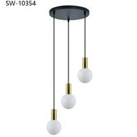 Lampes suspendues LED de style Art déco contemporain nordique, 220V G9, en fil de fer, pour porche de ferme