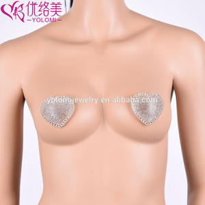 Caldo Sexy biondo Ultra-sottile comodo copricapezzolo Ultra-sottile morbido copri seno in stile sorridente in spugna - Product Image 3