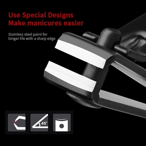 도매 선물 탄소강 소형 손톱깎이 대형 손톱깎이 전문가용 3종 블랙 남성용 손톱깎이 세트 - Product Image 2