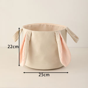 Cesto Pasquale Personalizzato per Caccia alle Uova, Coniglietto di Peluche Super Morbido con Orecchie Lunghe per Bambini - Product Image 4