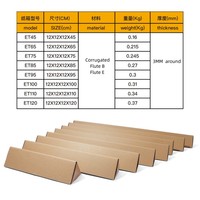 Boîte triangulaire en carton ondulé pour canne à pêche, boîte d'expédition pour plantes longues pour papier fleur