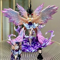 Figurine d'action japonaise tendance, JT Sky Drawing Six-Winged Robin Angel Descending Double-Headed GK PVC Statue Model Figure