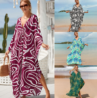 Nouvelle robe de vacances en bord de mer, jupe de plage, robe longue ample grande taille, maillot de bain, chemise pare-soleil à enfiler, vêtements pour femmes