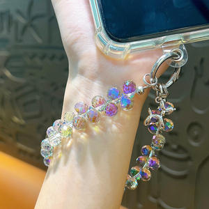 Cadena de teléfono de cristal con cuentas de dibujo a mano creativa, funda colgante para teléfono, llavero, colgante de cuentas, pulsera de cuentas coloridas, cadena para teléfono móvil - Product Image 3