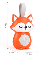 Poussette portable pour bébé Fox avec aide au sommeil et berceuses à bruit blanc et sons de la nature - Compagnon de voyage parfait et cadeau