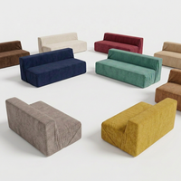 Tissu de canapé en polyester 100% ignifuge, respirant, tricoté, velours texturé pour doublure, textile de maison, sacs de voiture