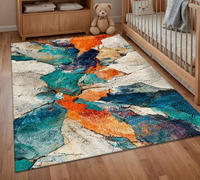 Tapis luxueux de grande taille, abstrait, moderne, texturé, doux, moelleux, lavable en machine, idéal pour le salon, la chambre à coucher, utilisation en intérieur