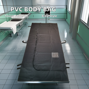 Finition imprimée de <span class=keywords><strong>sac</strong></span> <span class=keywords><strong>mortuaire</strong></span> adulte de PVC de style européen pour le transport funéraire d'approvisionnements - Product Image 2