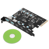 Carte d'extension de bureau PLC avec 5 ports USB 3.2 Gen 2 externes (2*USB-A, 3*USB-C) – Approvisionnement en gros