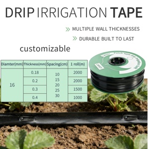 Kit Completo de Sistema de Riego por Goteo con Cinta de Goteo de Plástico PE de 16 mm, 1 Hectárea/1 Acre, Accesorios para Riego Agrícola de Campo - Product Image 6