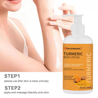 Marque privée Blanchiment Blanc Bodi Lotion Supprimer Les Taches Crème Corporelle Hydratant Curcuma Lotion Corporelle Blanchissante Pour La Peau Noire