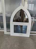 Ventanas de PVC de Alta Calidad NFRC AS2047 CE TOMA, Ventanas Corredizas de Doble Acristalamiento UPVC, Ventanas Abatibles, Ventana Arqueada UPVC