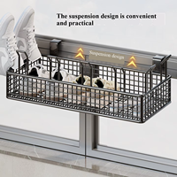 Étagère de séchage de chaussures sans perçage pour balcon, avec logo personnalisé, à suspendre à la fenêtre ou sur grille de sécurité, pour chaussures et chaussettes