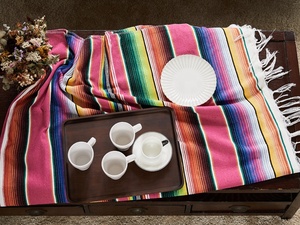 Manta de Playa Personalizada <span class=keywords><strong>para</strong></span> Camping, con Diseño de Bandera Arcoíris, Estilo Americano, Colorida y Tejida, <span class=keywords><strong>para</strong></span> Mesa o Toalla - Product Image 1