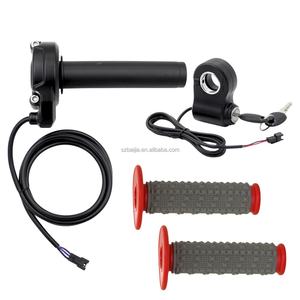 Poignées de guidon Full Twist avec accélérateur, prise mâle 3 broches, poignée de verrouillage de porte électrique pour pièces de Fatbike Ridstar Q20 - Product Image 4