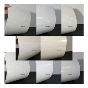 Film de laminage holographique transparent auto-adhésif en PVC, format A4, film de laminage à froid, <span class=keywords><strong>feuille</strong></span> de vinyle à effet étoile pour bricolage - Product Image 6