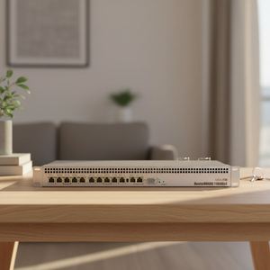 Mikrotik RB1100AHx4 13x Gigabit <b>Ethernet</b> Ports 2.4GHz DC Powered 10/100Mbps Enterprise Router - Product Image 1