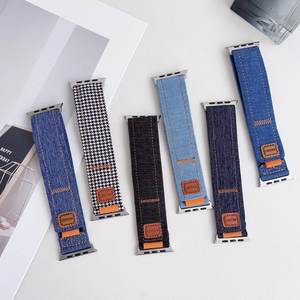 새로운 나일론 트레일 루프 시계 스트랩 애플 시계 시리즈 10 울트라 <span class=keywords><strong>2</strong></span> 스마트 시계 밴드 데님 캔버스 스포츠 스트랩 49mm - Product Image 1