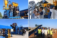 Machine à blocs de béton entièrement automatique QT12-15 pour la production de briques et de pavés en ciment à base de cendres volantes