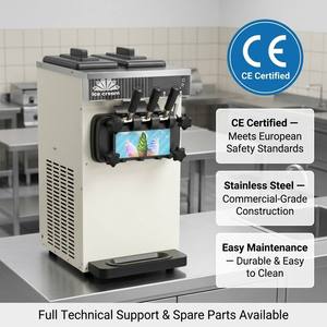 Wholesale 3-Head Soft Serve <b>Ice</b> <b>Machine</b> 15-20L/H CE Commercial Frozen Yogurt Maker Countertop <b>Ice</b> Equipment BQL-128/BQL-168 - Product Image 3