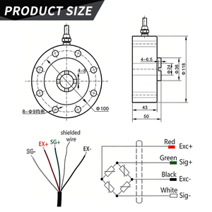 Hochleistungs-Leichtmetall-Stahlspeichen-Wägezelle, Druck- und Zugkraftsensor, Radwaage für Chargenwaagenplattformen - Product Image 3