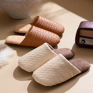 Femmes 2025 automne hiver intérieur maison pantoufles muet Style japonais lune coton antidérapant avec fond souple respirant - Product Image 3