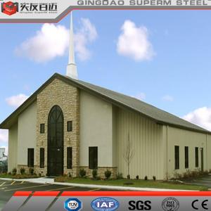Kits de metal prefabricados Edificio de Instituto prefabricado Estructura de acero Edificio de iglesia con alta calidad - Product Image 2