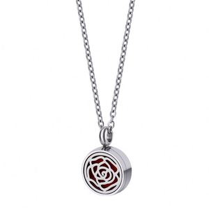 Collier diffuseur d'arômes en acier inoxydable 316L inaltérable, flacon creux pour parfum et huiles essentielles, collier d'aromathérapie - Product Image 6