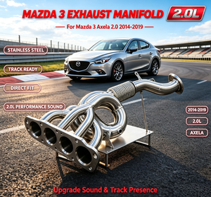 Collecteur d'échappement haute performance en acier inoxydable SS304 pour Mazda 3 Axela 2.0 2014-2019 – Tuyau de collecteur <span class=keywords><strong>sport</strong></span> pour utilisation sur route et piste – Ajustement direct - Product Image 1