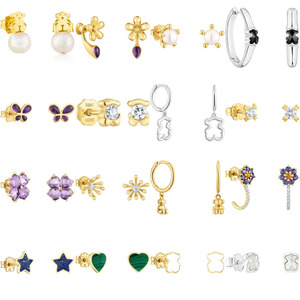 <span class=keywords><strong>Pendientes</strong></span> de oso con colgante de varias piezas entrelazadas Touses, diseño de estructura convertible, joyería fina, joyería personalizada OEM - Product Image 2