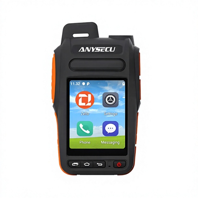 Y18 Anysecu Audroid 9.0 4G SIM Card Walkie Talkie, WiFi GPS, Zello & RealPTT Support L817