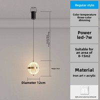 Lustre suspendu moderne de luxe léger et simple pour chambre à coucher, chevet, escalier, entrée - Modèle 2024 Nouveauté