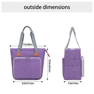 Sac pour Bible avec plusieurs poches, étui pour Bible, sac fourre-tout pour femmes, grande capacité, housses pour livres brochés - Product Image 4