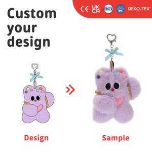 Llaveros de Peluche Personalizados de Venta Caliente OEM ODM para Cajas Sorpresa, Marcas, Escuelas, Empresas, Mascotas, Minoristas y Mayoristas - Product Image 1