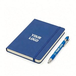 Customizable <b>A5</b> Notebook PU Leather Cover Printed for Meeting Minutes <b>Notepad</b> Custom Logo Color Picture - Product Image 1