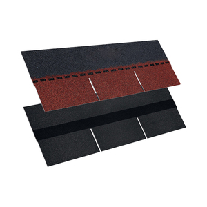 Fiberglass Asphalt Roofing <strong>Shingles</strong> Modern Square Heat Resistant High Quality Black 1m X 0.33m ASTM Certified Hotel Use - Product Image 2