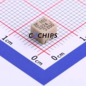 Résistance/potentiomètre réglable 3224J-1-103E SMD-3P, résistance 4,6x3,5 mm 10 kOhm 10 % 250 mW 100 ppm/ ℃ - Product Image 1