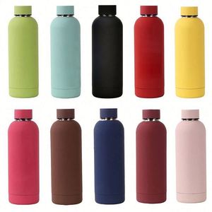 Gourde sportive en acier inoxydable à double paroi 500 ml/750 ml, qualité alimentaire sans BPA, bouteille d'eau à petite ouverture en acier 304 - Product Image 3