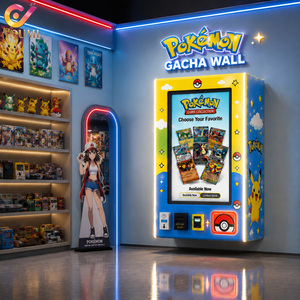 Máquina Expendedora de Tarjetas Coleccionables Pokémon con Pantalla Táctil de 32 Pulgadas, Pago sin Efectivo, Montada en la Pared, con Sistema de Control en la Nube - Product Image 1